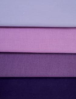 solid Purple colorway Half yard bundle