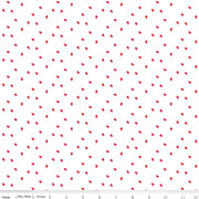 Cheerfully Red Berries White-Fiber Content: 100% Cotton

Width: 43/44

Designer: Christopher Thompson

Collection: Cheerfully Red

Release Date: January 2023

Item Description: Cheerfully Red by Christopher Thompson for Riley Blake Designs is great for quilting, apparel and home decor. This print features small, scattered berries.

Washing Instructions: Machine Wash Cold/Tumble Dry Low