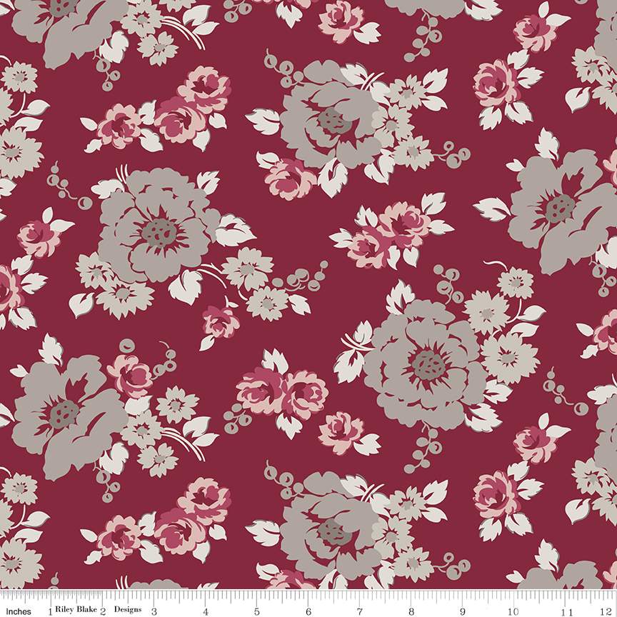 Heartfelt Floral Ruby-Fiber Content: 100% Cotton

Width: 43/44

Designer: Gerri Robinson

Collection: Heartfelt

Release Date: June 2023

Item Description: Heartfelt by Gerri Robinson of Planted Seed Designs for Riley Blake Designs is great for quilting, apparel and home decor. This print features an array of floral bouquets.

Washing Instructions: Machine Wash Cold/Tumble Dry Low
