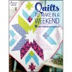 Annie's- Quilts to Make in a Weekend-Each of the nine projects in this book are ones that can be pieced in a weekend. With a little preplanning, you can have a finished top in no time. From table toppers to bed quilts, having the fabrics chosen and pieces precut ahead of time will allow you to get right to sewing when the time is right.
Vendor : Annie's Publishing
Product Type : Fast Projects, Precuts, Quilt Making
Top Seller : Yes
Count : 48 pages