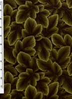 Changing Seasons- Moss-Leaf pattern tonal print - light to medium earthy green Kona Bay changing seasons
