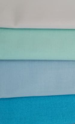 Solids Aqua Colorway Half Yard Bundle-Aqua, blue, half yard bundle, riley blake, fabric, yardage